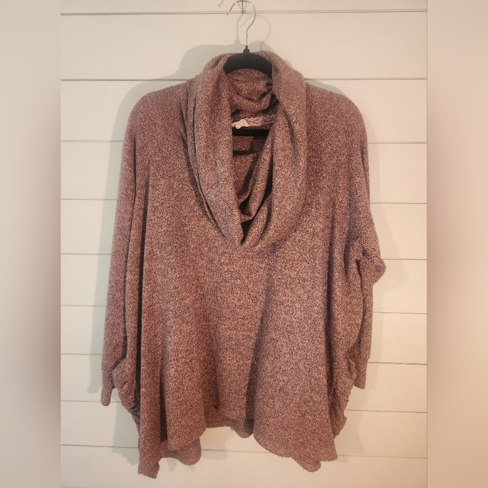 1X Tunic Style Rosy Pink Sweater